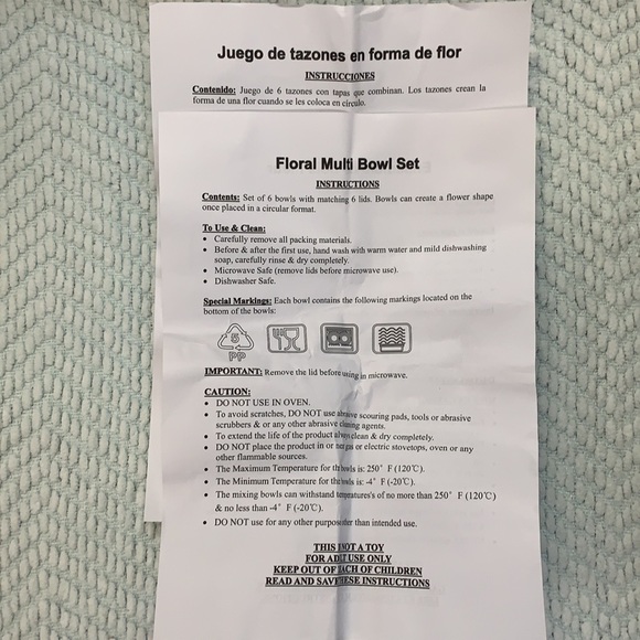 FLORAL MULTI BOWL SET 12piece new in box AVON - Picture 7 of 10